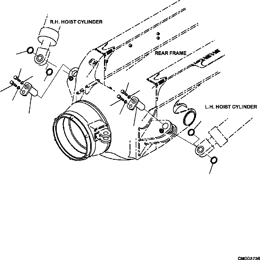 Part |$80. HOIST CYLINDER MOUNTING [H3410-11C0]