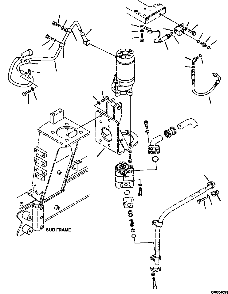 Part |$84. HYDRAULIC PIPING PRESSURE SWITCH AND EMERGENCY PUMP WIRING [H3410-12A0]