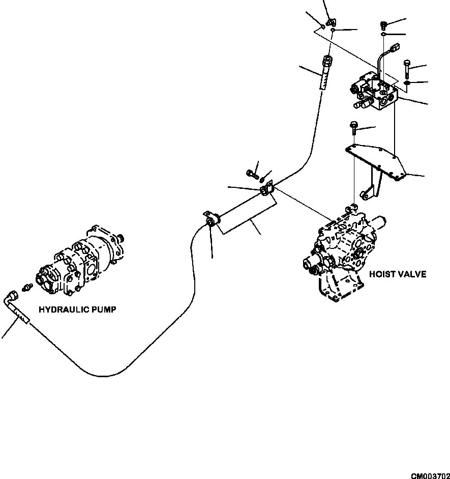 Part |$92. HYDRAULIC PIPING EPC VALVE LINE (1/2) [H3410-16A0]