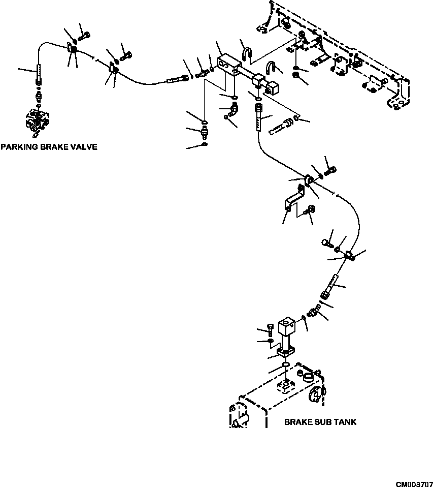 Part |$108. BRAKE PIPING ACCUMULATOR TO PROPORTIONAL VALVE [H3511-04A0]