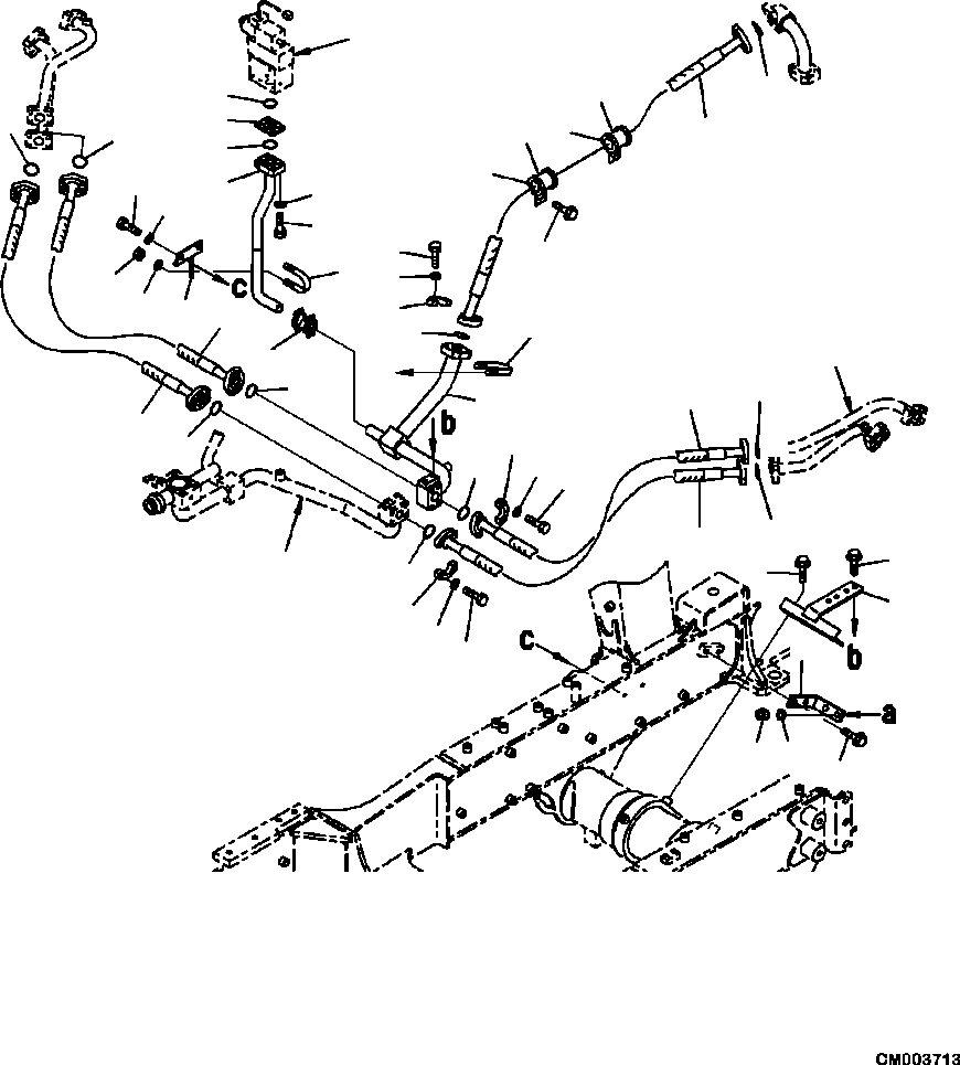 HM300-0E CM003713 3511-10A0 BRAKE PIPING LINE CONNECTIONS (2/5)