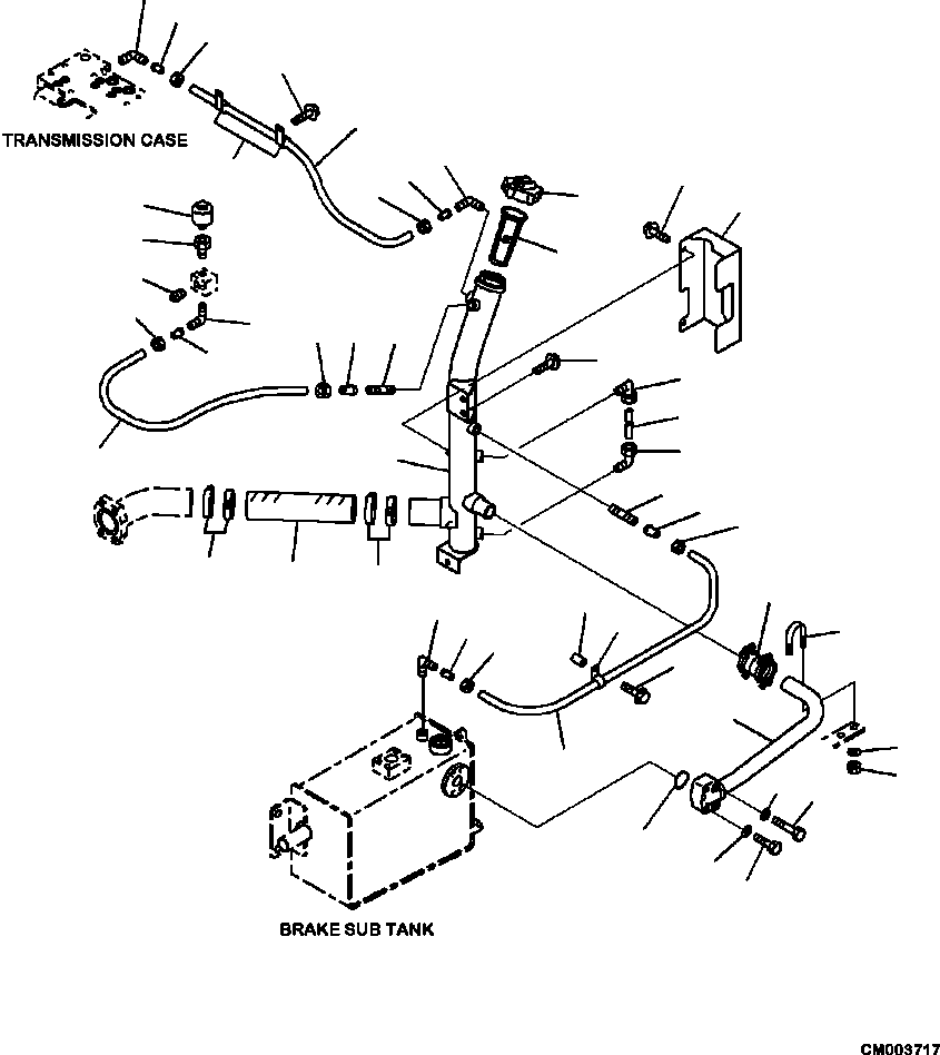 Part |$128. BRAKE PIPING TRANSMISSION FILTER AND BREATHER PIPING [H3511-14A0]