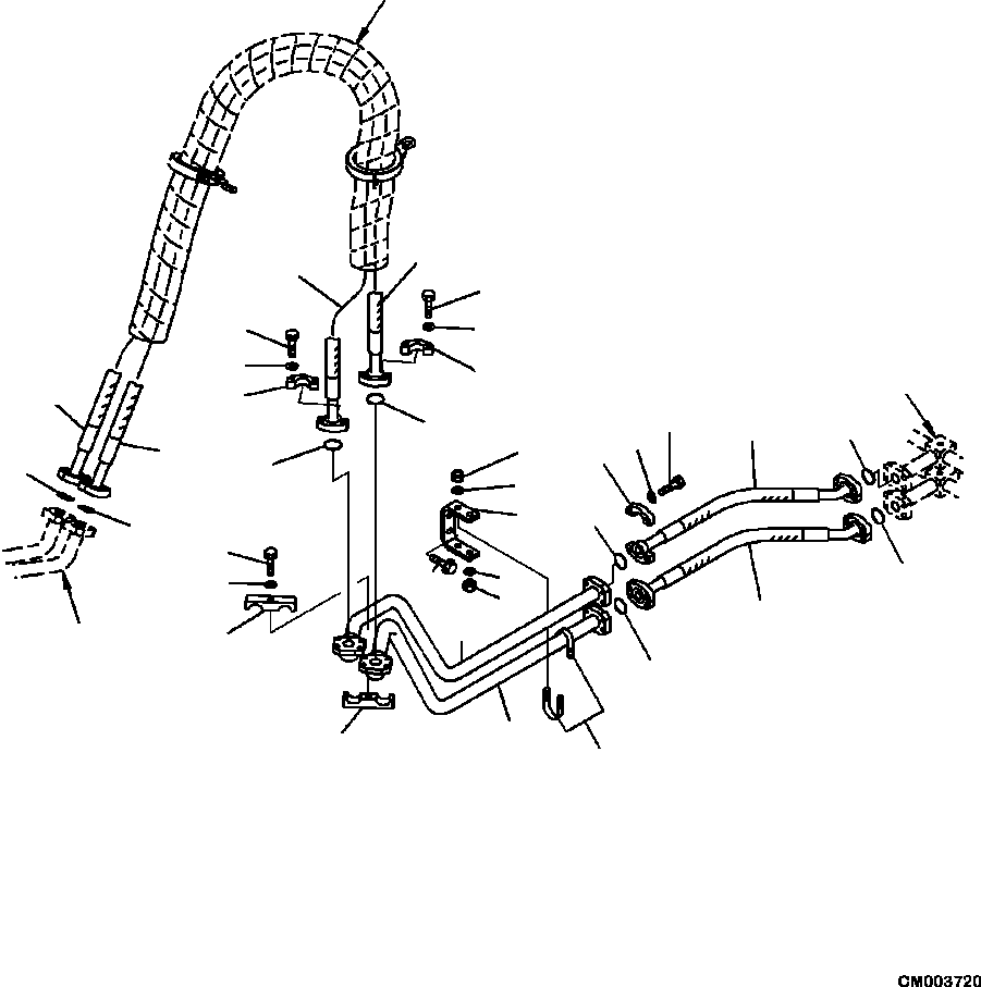 Part |$134. BRAKE PIPING REAR BRAKE PIPING (1/2) [H3511-17A0]