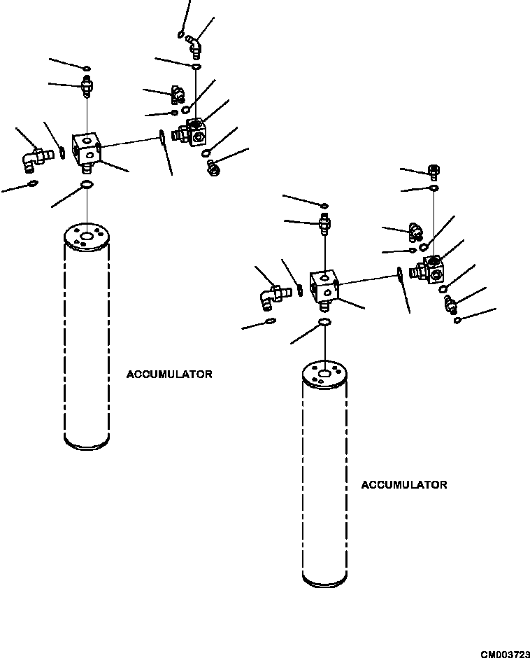 HM300-0E CM003723 3530-02A0 ACCUMULATOR CONNECTING PARTS