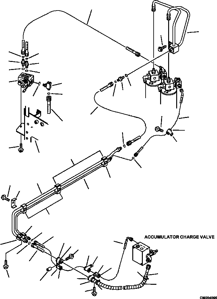 Part |$148. ACCUMULATOR ACCUMULATOR TO CHARGE VALVE PIPING [H3530-06A0]