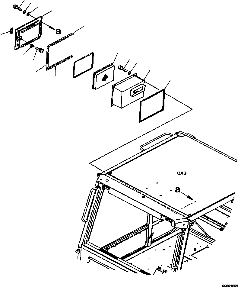 HM300-0E 00081259 0200-15A0 CAB FILTER BOX