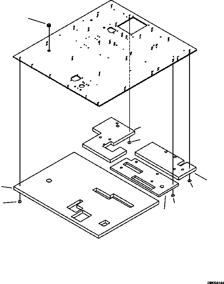 HM300-0E CM004144 0200-16A0 FLOOR FLOOR (S/N A11001-A11184 )