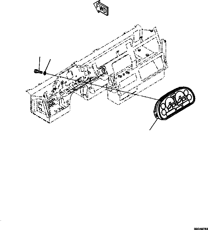 Part |$110. MONITOR MONITOR PANEL, MPH, KM/H (S/N  A11185- ) [K0200-36A0]