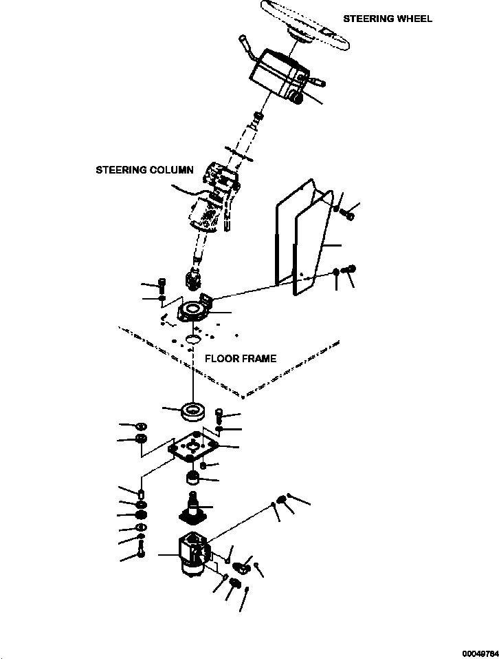 Part |$116. STEERING STEERING VALVE AND COLUMN COVER [K0200-40A0]