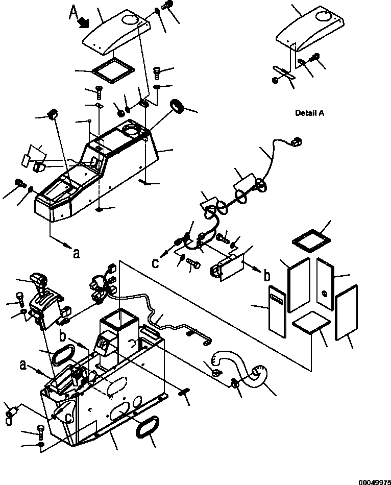 Part |$132. FLOOR CONSOLE BOX (S/N  A11001-A11184 ) [K0200-49A0]