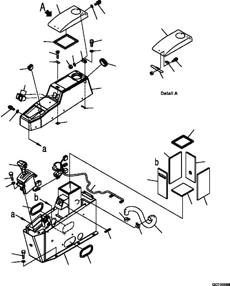 Part |$134. FLOOR CONSOLE BOX (S/N  A11185- ) [K0200-49A1]