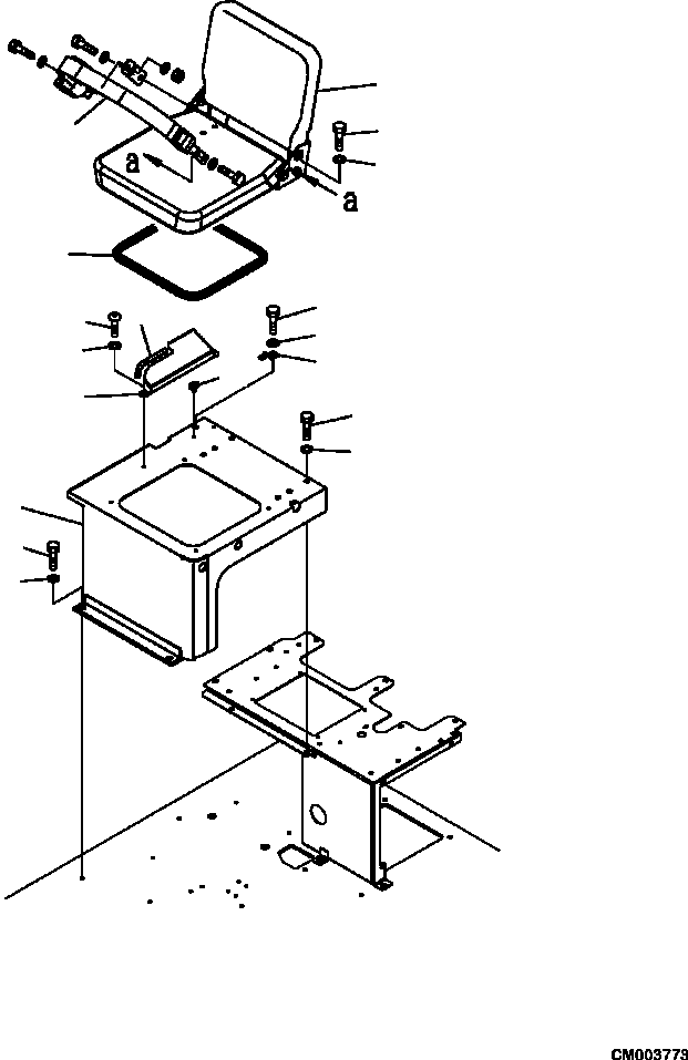 HM300-0E CM003773 0200-51A0 SEAT AUXILIARY