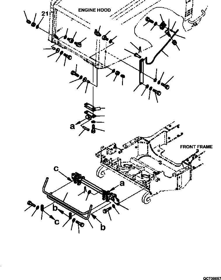 Part |$2. ENGINE HOOD MOUNTING (1/2) [M3140-01A0A]