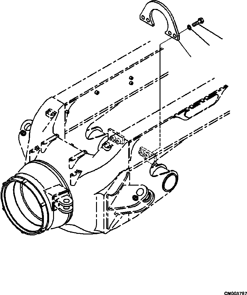 Part |$56. GUARD REAR DRIVE SHAFT [M3840-01A0]