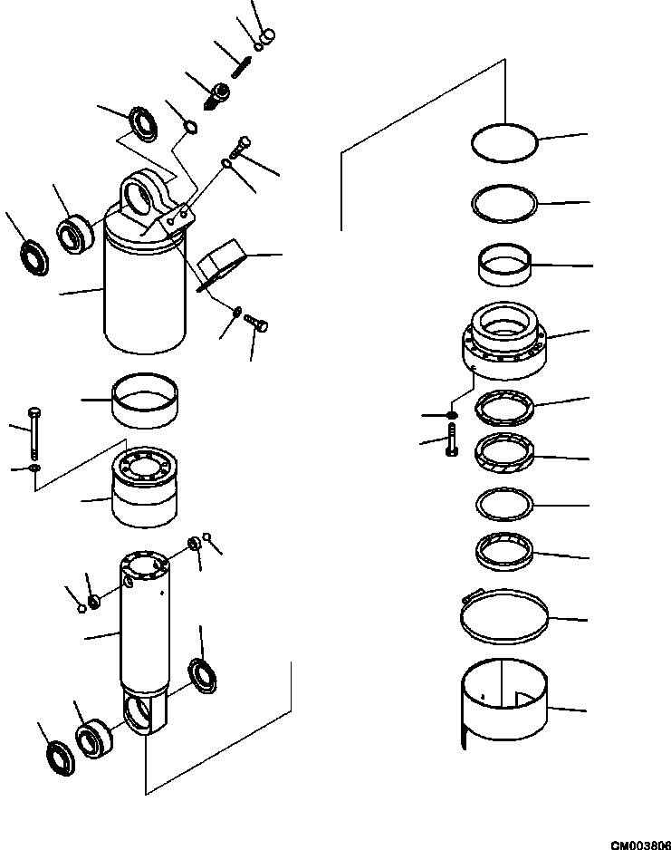 Part |$10. SUSPENSION CYLINDER L.H. FRONT (1/2) [S3100-01A0]