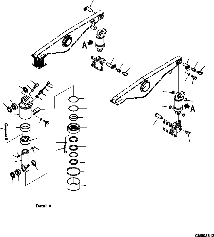 Part |$24. REAR SUSPENSION WITH TAIL GATE SUSPENSION CYLINDER [S3300-04A0]