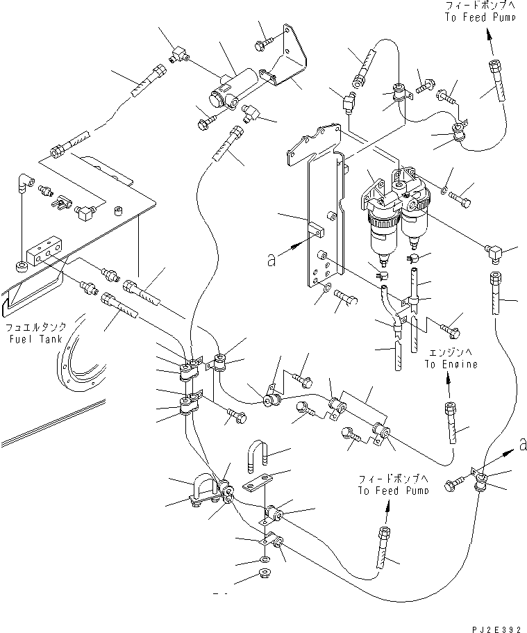 HM300-1R UEL PIPING (WITH WATER SEPARATOR)