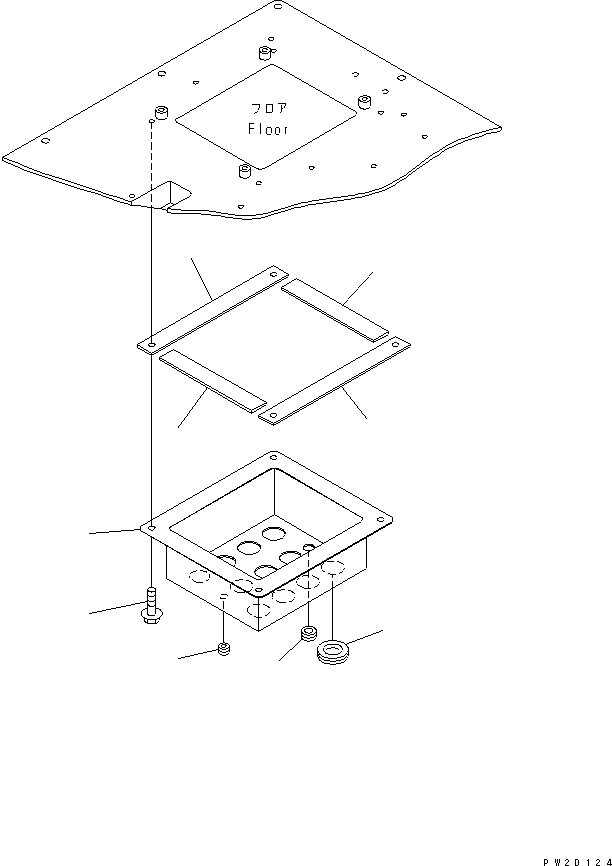 Part 80. FRONT FRAME ELECTRICAL (CAB FLOOR COVER)(#1001-1015) [E0200-02A0]