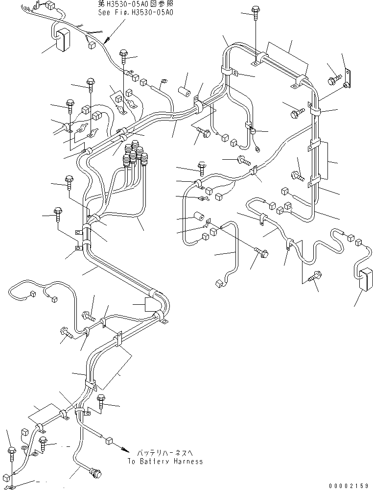 Part 100. FRONT FRAME ELECTRICAL (HARNESS¤ L.H. SIDE)(#1016-) [E0200-03A0A]