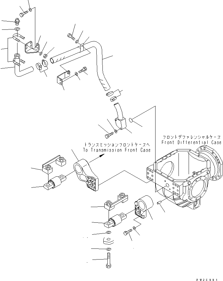 HM300-1R RONT DIFFERENTIAL MOUNTING