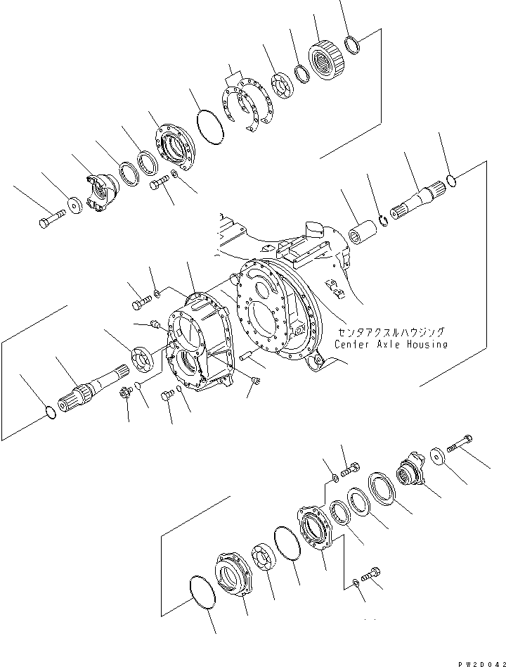 HM300-1R ENTER AXLE (TRANSFER)