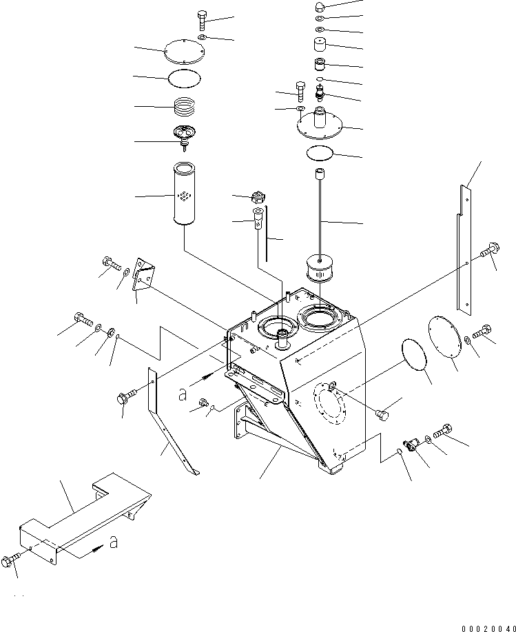 HM300-1R YDRAULIC TANK (FOR SAND PROTECT)