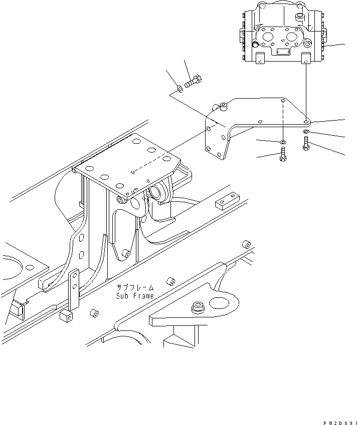 Part 210. HYDRAULIC PIPING (FLOW AMPLIFIER VALVE AND MOUNTING PARTS) [H3410-04A0]