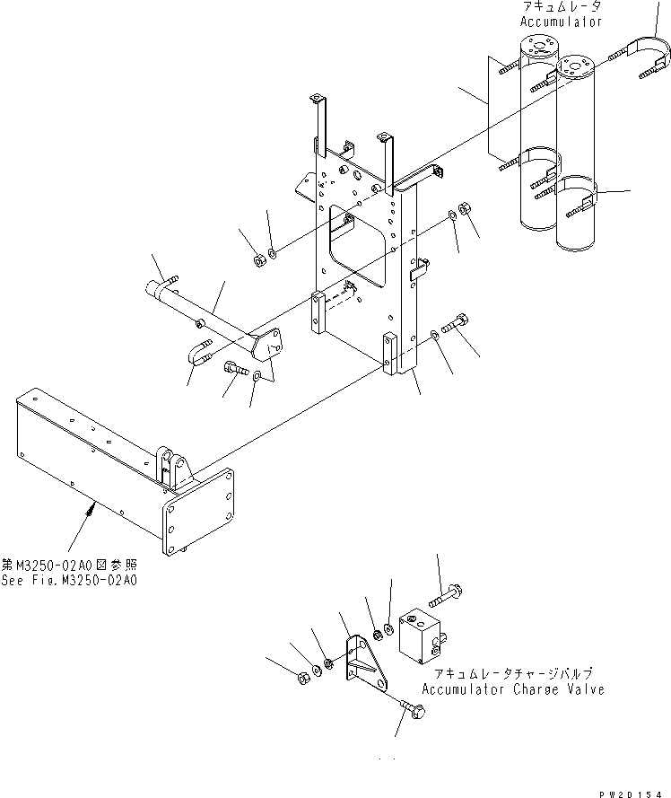 HM300-1R CCUMULATOR MOUNTING PARTS