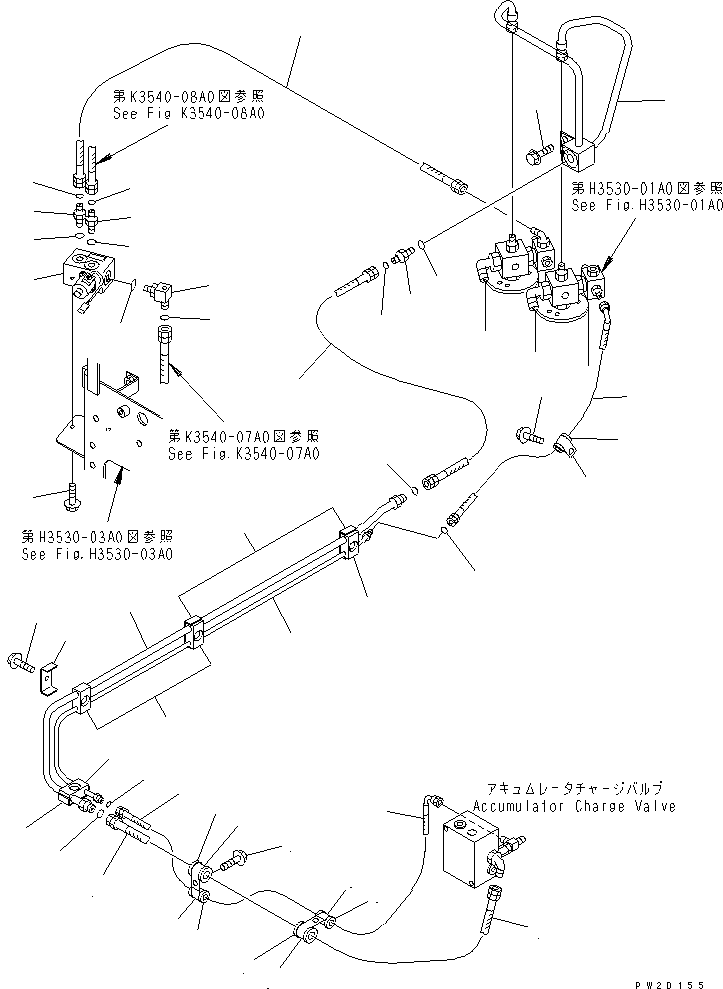 Part 480. HYDRAULIC PIPING (ACCUMULATOR TO CHARGE VALVE) [H3530-04A0]