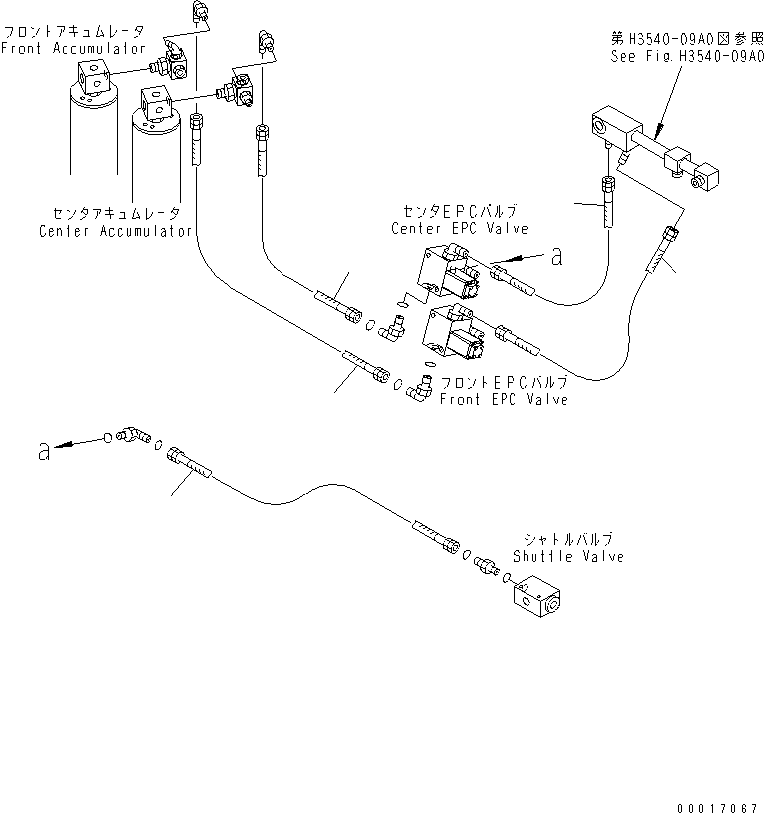 Part 530. BRAKE PIPING (ACCUMULATOR TO PROPORTIONAL VALVE) [H3540-03A0]