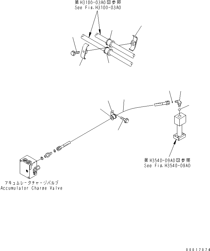 Part 600. BRAKE PIPING (RETURN LINE¤ FOR AND CHARGE VALVE) [H3540-10A0]