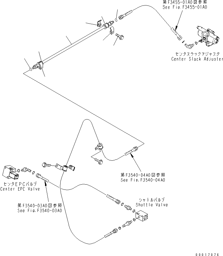 Part 620. BRAKE PIPING (PROPORTIONAL VALVE TO CENTER AXLE) [H3540-12A0]