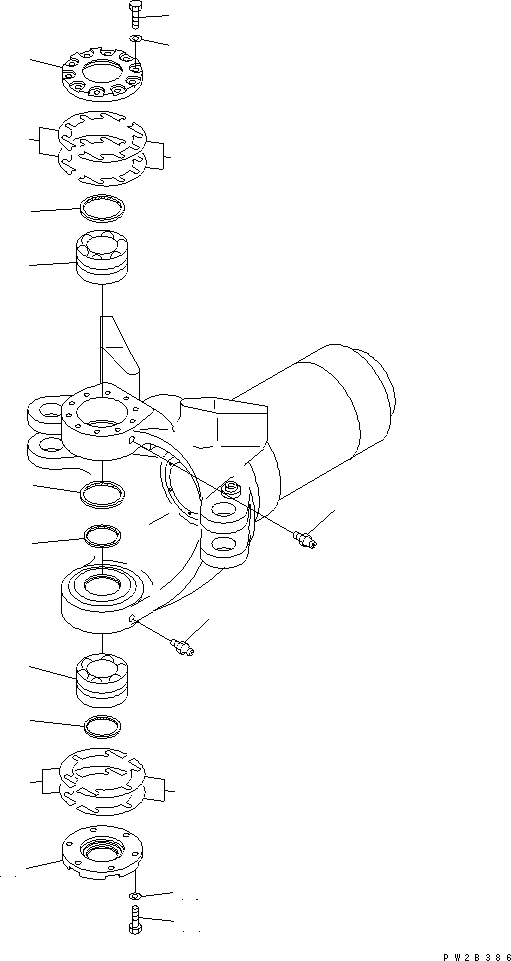 HM300-1R ITCH FRAME (FRONT FRAME CONNECTING PARTS)