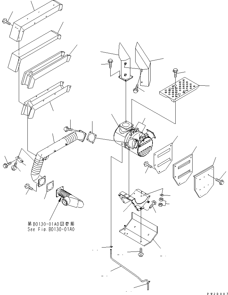 Part 160. EXHAUST PIPING [J3510-01A0]