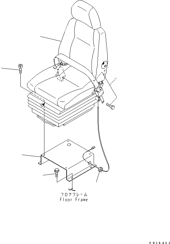 HM300-1R PERATOR'S SEAT (WITH 2-POINT SEAT BELT)