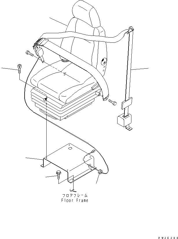 HM300-1R PERATOR'S SEAT (WITH 3-POINT SEAT BELT)