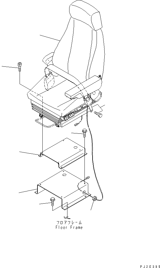 HM300-1R PERATOR'S SEAT (WITH 2-POINT SEAT BELT) (ISRING HAUSEN)