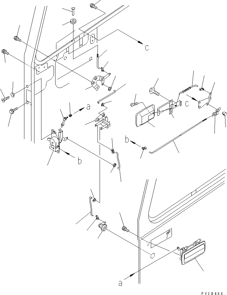 Part 120. OPERATOR'S CAB (L.H. DOOR¤ DOOR LOCK) [K0210-03A0]