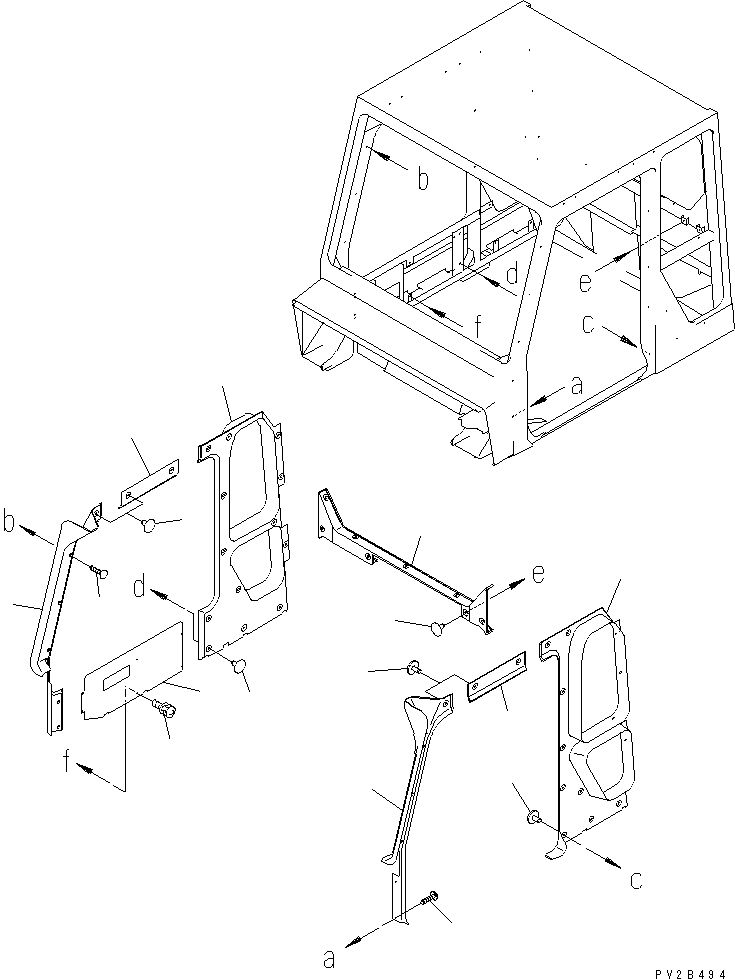 HM300-1R PERATOR'S CAB (INSIDE COVER)