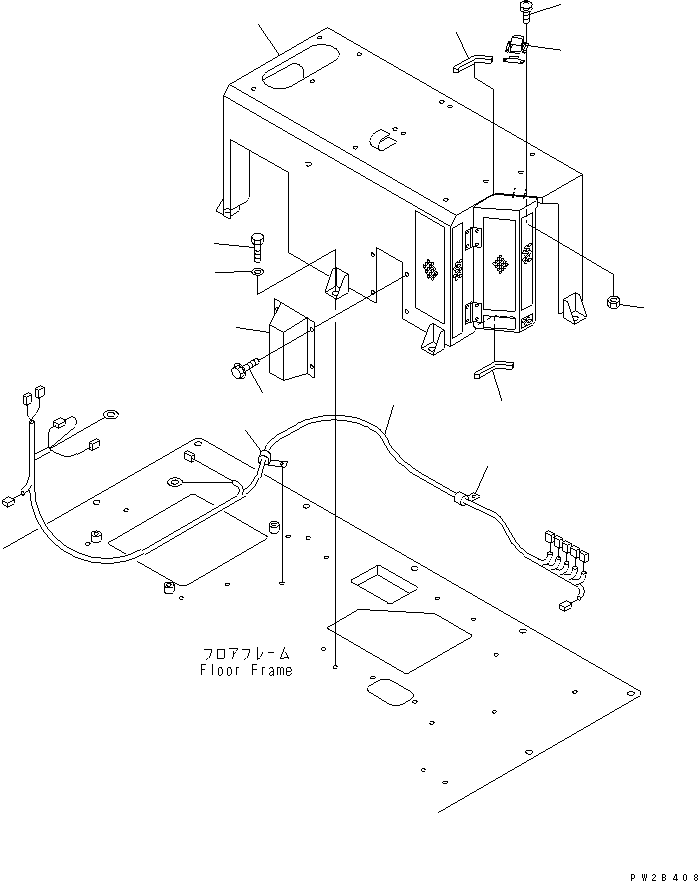 HM300-1R IR CONDITIONER (AIR CONDITIONERER HARNESS AND REAR COVER)