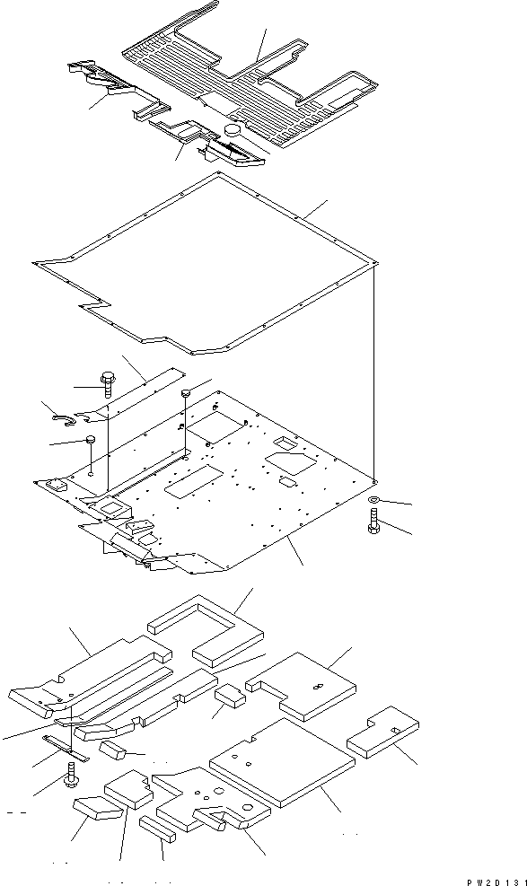 Part 420. FLOOR (FLOOR FRAME AND MAT)(#1001-1015) [K3100-01A0]