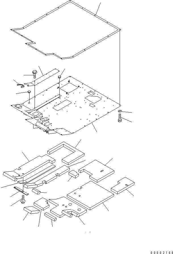 HM300-1R LOOR (FLOOR FRAME AND MAT)(#1016-)