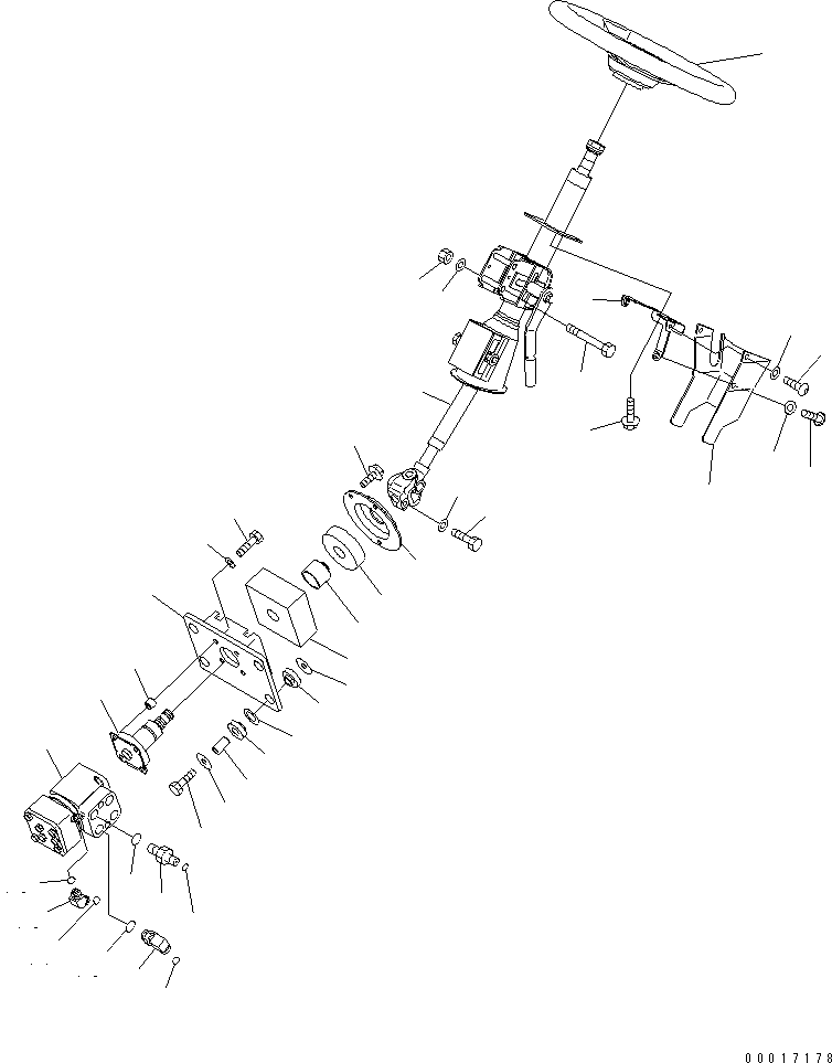 HM300-1R TEERING COLUMN