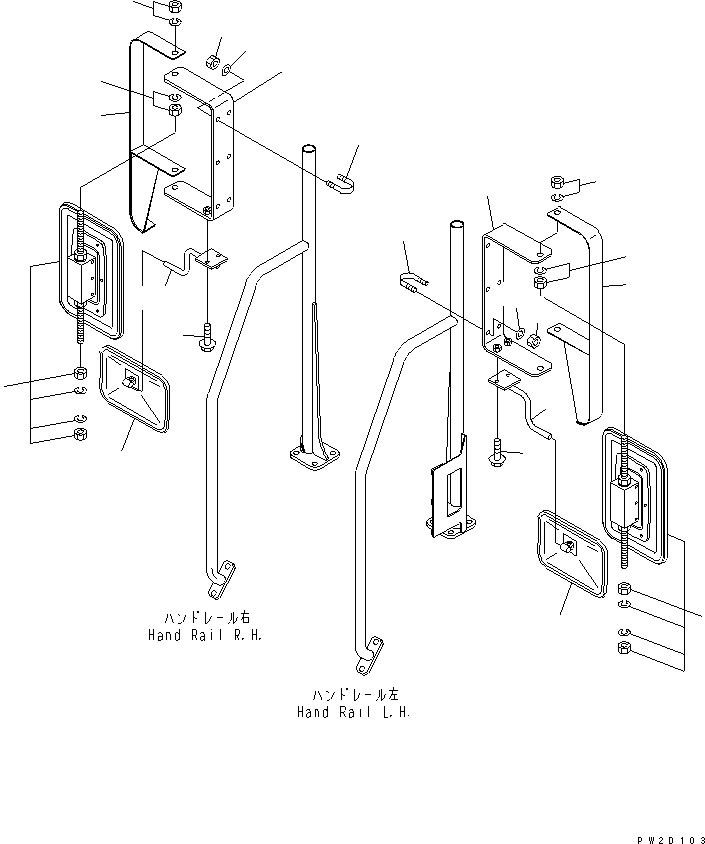 HM300-1R IDE MIRROR (WITH ADDITIONAL SIDE MIRROR)