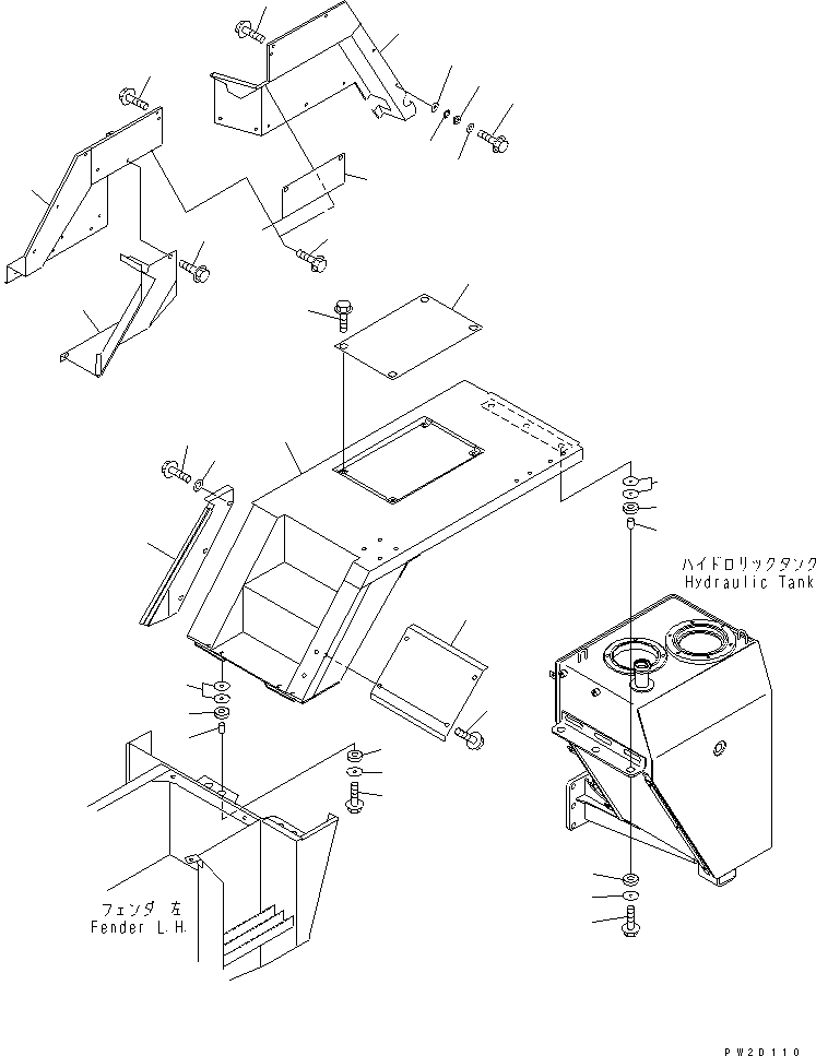 Part 100. UPPER FENDER¤ L.H. [M3250-01A0]