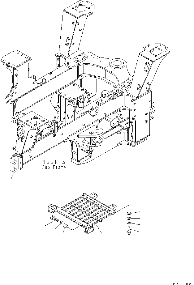 HM300-1R RANSMISSION UNDER GUARD