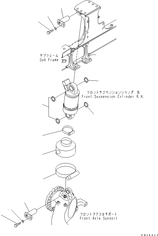 Part 110. FRONT SUSPENSION CYLINDER¤ R.H. (MOUNTING PARTS) [S3200-02A0]