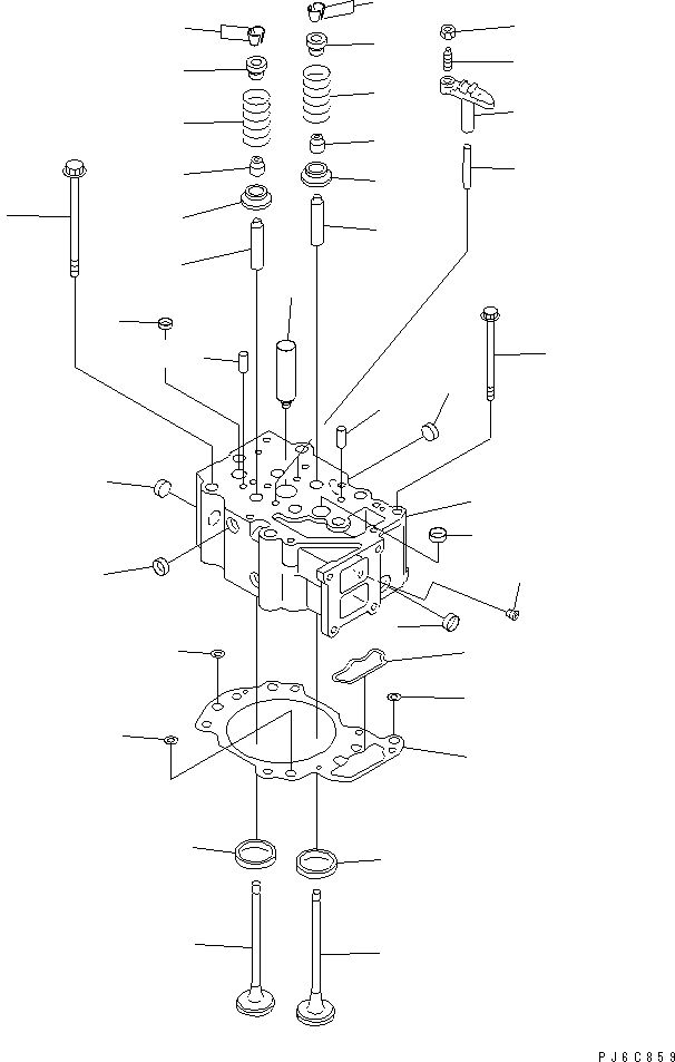 SAA6D1XR YLINDER HEAD