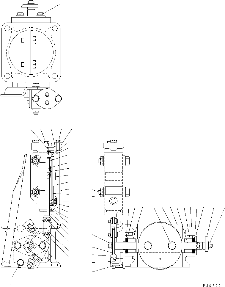 SAA6D1XR XHAUST BRAKE (INNER PARTS)(#310635-)