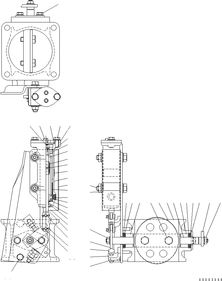 SAA6D1XR XHAUST BRAKE (INNER PARTS)(#311460-)